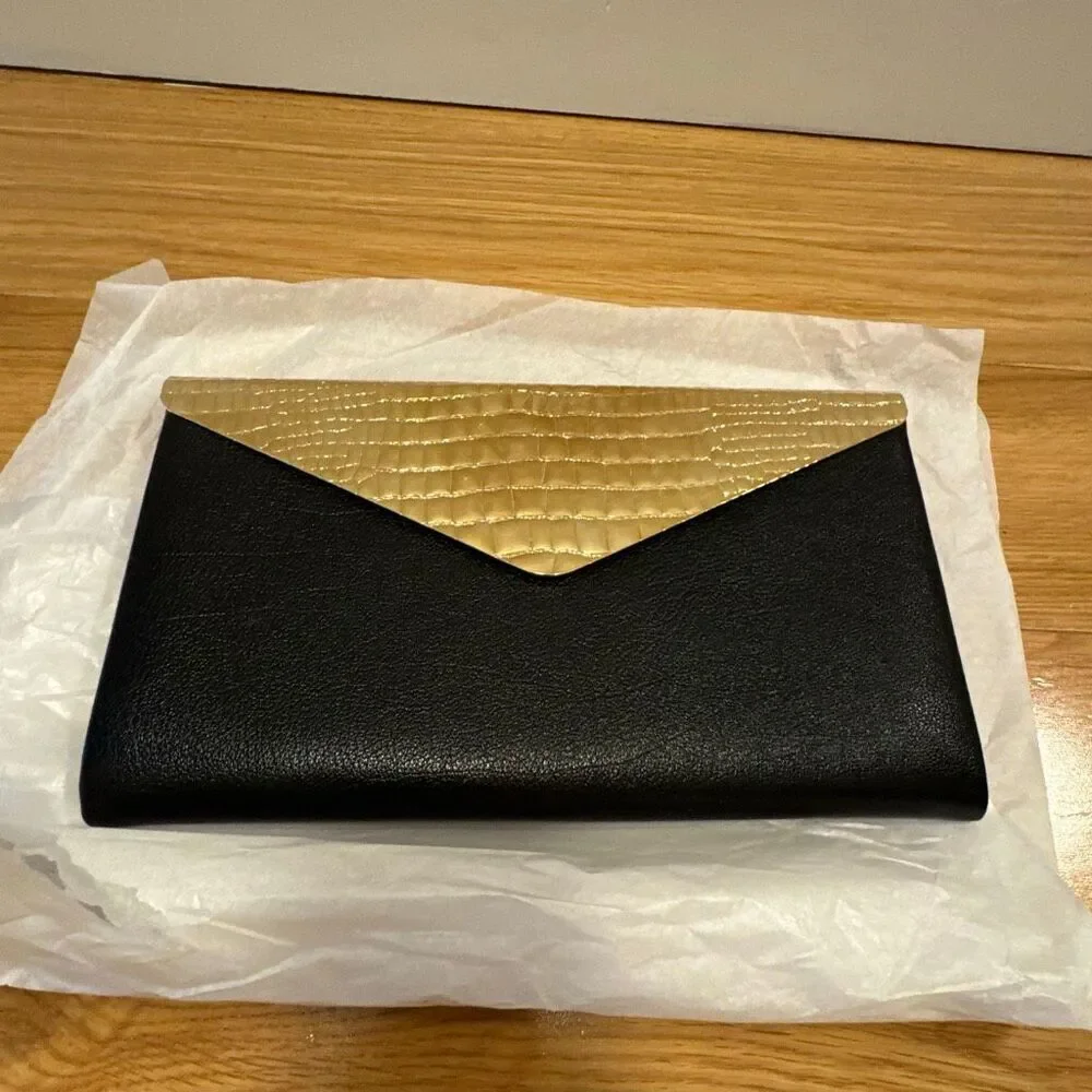 Jimmy Choo Leather Clutch Black